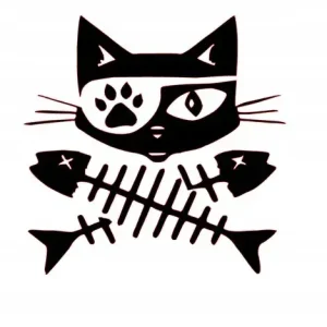 NAKLEJKA NA AUTO, SAMOCHÓD, SZYBĘ KOT PIRAT Ostatnia szansa