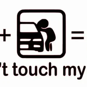 Oferta NAKLEJKA BEZ TŁA NA AUTO SAMOCHÓD SZYBĘ NIE DOTYKAJ MOJEGO SAMOCHODU TOUCH