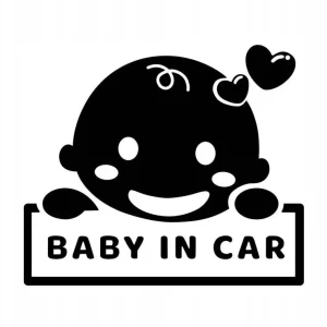 Premium NAKLEJKA NA AUTO, SAMOCHÓD, SZYBĘ DZIECKO W AUCIE
