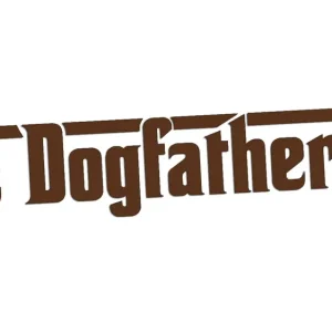 Wycinana naklejka THE DOGFATHER - PIES ciemny brązowy - J and A Premium