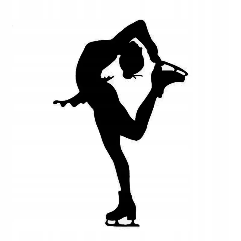 Oryginalny NAKLEJKA NA AUTO SZYBĘ ŁYŻWIARSTWO PIRUETY