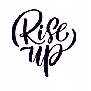 NAKLEJKA NA AUTO SZYBĘ RISE UP Autentyczny