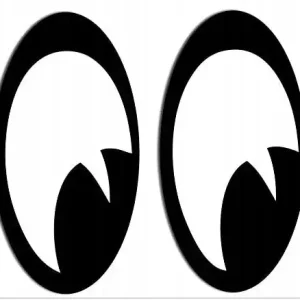 Tylko dziś NAKLEJKA NA AUTO SZYBĘ OCZY ZERKAJĄ