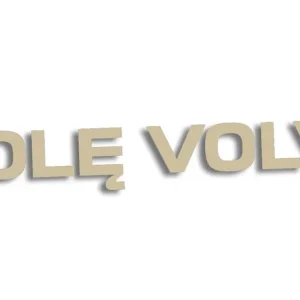 Tani Wycinana naklejka WOLĘ VOLVO beżowa - J and A