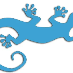 Wycinana naklejka JASZCZURKA - GEKON błękitna - J and A Oryginalny