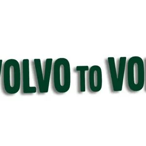 Wycinana naklejka CO VOLVO TO VOLVO ciemny zielony - J and A Premium