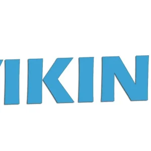 Wycinana naklejka VIKING NAPIS do Saab Scania Volvo błękitna - J and A Premium