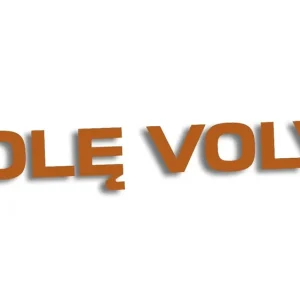 Wycinana naklejka WOLĘ VOLVO brązowa - J and A Oferta limitowana