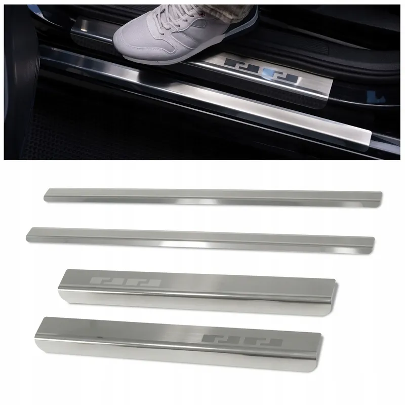 Nakładki listwy ochronne na progi przednie do SKODA CITIGO I 2012-2018 HB Wysoka jakość