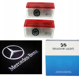 Oferta 2x LED LOGO PROJEKTOR MERCEDES A B C M ML GL 4MATIC GLE GLA GLC