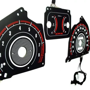 Honda CRX 1990-1991 Tarcze licznika INDIGLO Wzór 1 Premium