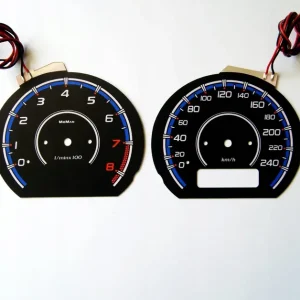 Wysoka jakość Rover 25, MG ZR MoMan Tarcze licznika INDIGLO