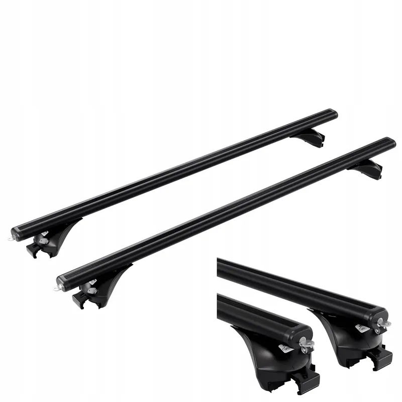 Bagażnik dachowy belki BLACK na relingi AMOS BOSS Audi A4 B9 Avant kombi Promocja