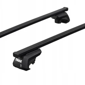 Oryginalny Bagażnik dachowy belki THULE SQUAREBAR FIAT DOBLO 2 II z relingami 2010-