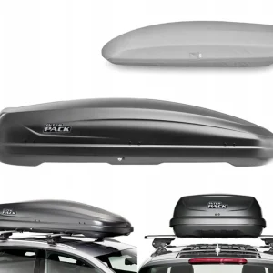 Ekspresowa dostawa Box dachowy INTER PACK Traxer 6.6 410 litrów CZARNY MAT+ POKROWIEC