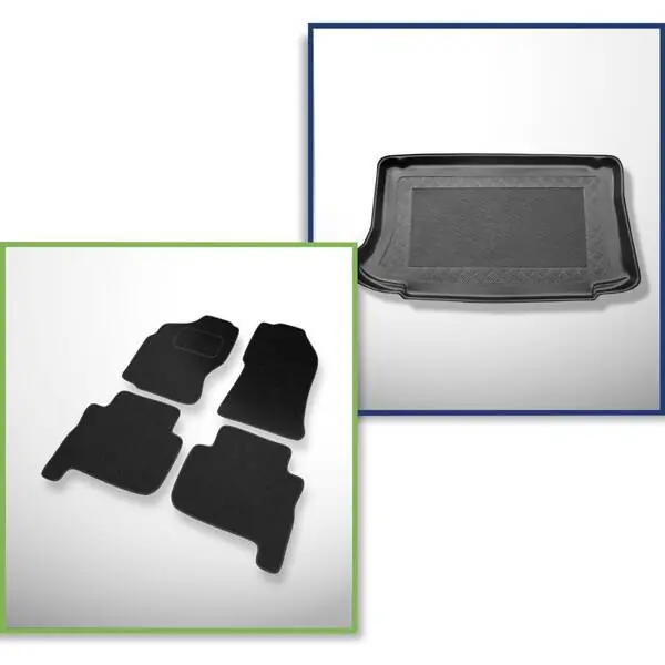 Zestaw: dywaniki filcowe + mata do bagażnika do Nissan Terrano II (1993-2000) Popularny