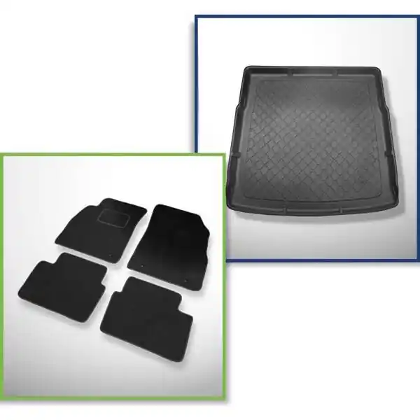 Zwrot pieniędzy Zestaw: dywaniki welurowe + mata do bagażnika do Opel Insignia A (01.2009-08.2017)