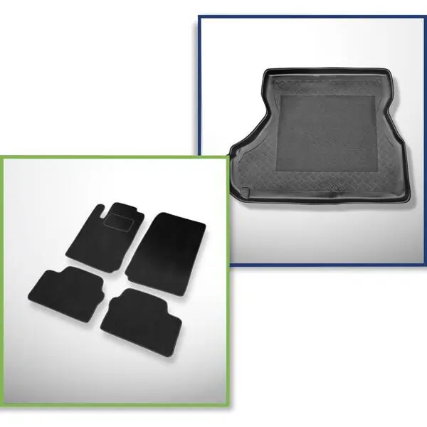 Zestaw: dywaniki welurowe + mata do bagażnika do Opel Vectra B (1996-2002) Tylko dziś