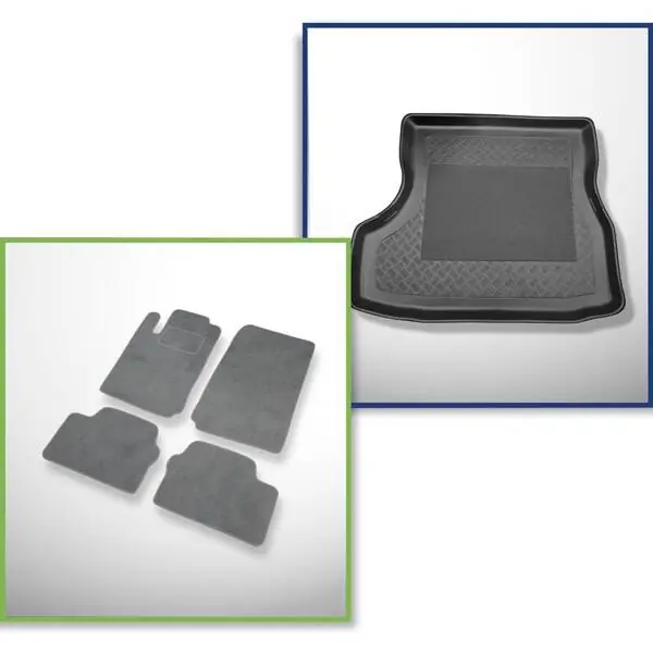 Zestaw: dywaniki welurowe + mata do bagażnika do Opel Vectra B (1996-2002) Tylko dziś