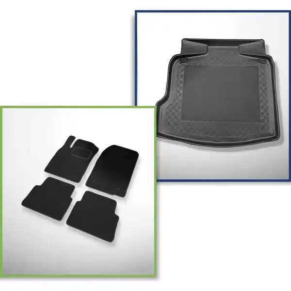 Zestaw: dywaniki welurowe + mata do bagażnika do Opel Vectra C (2002-2008) Tylko dziś