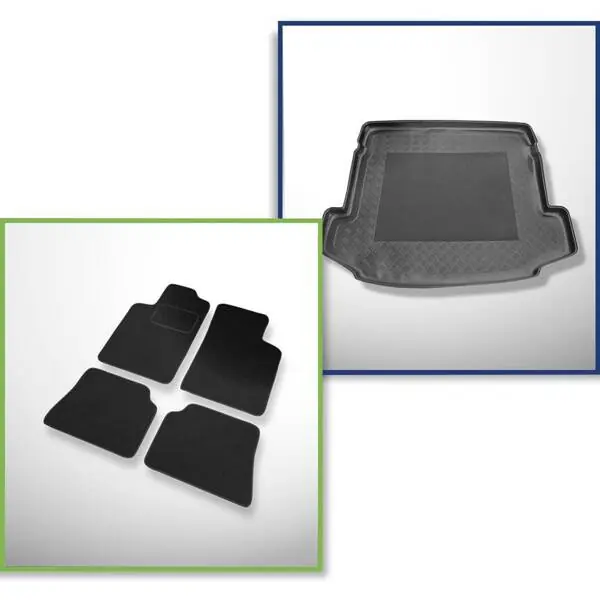 Zwrot pieniędzy Zestaw: dywaniki filcowe + mata do bagażnika do Renault Megane I Classic (1995-2001)