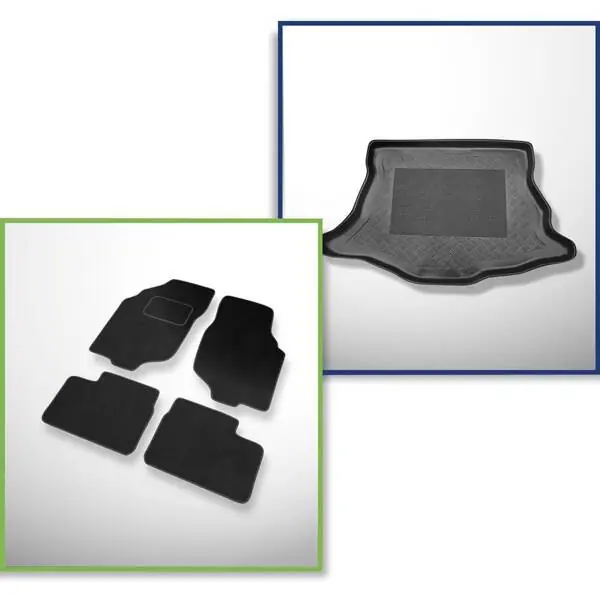Zestaw: dywaniki welurowe + mata do bagażnika do Rover 25 (2000-2005) Promocja