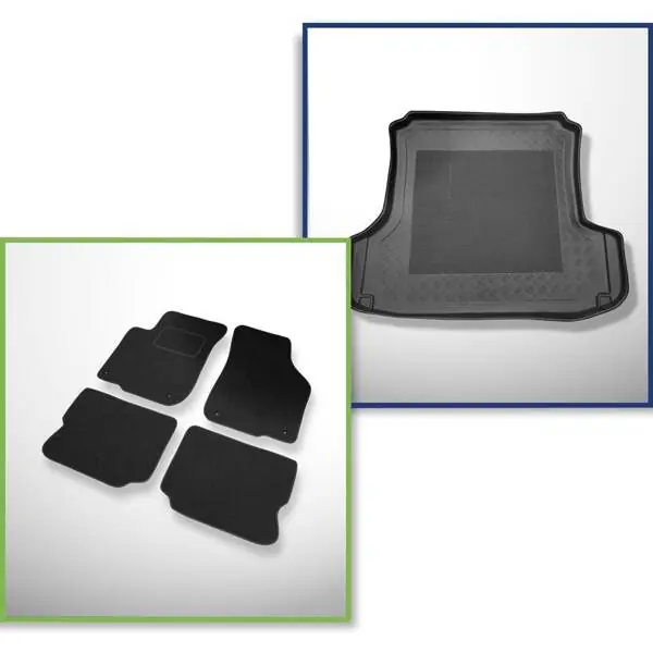 Oferta limitowana Zestaw: dywaniki filcowe + mata do bagażnika do Seat Toledo II 1M (1999-2004)