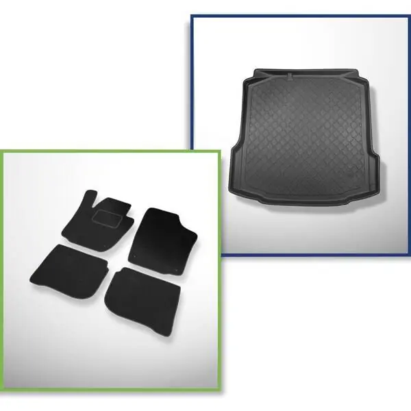 Zwrot pieniędzy Zestaw: dywaniki welurowe + mata do bagażnika do Skoda Rapid II (10.2012-03.2019)