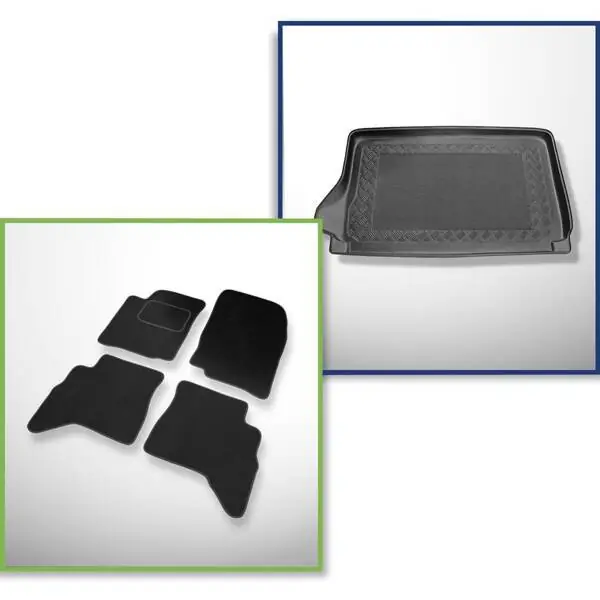 Zestaw: dywaniki welurowe + mata do bagażnika do Suzuki Grand Vitara I (1998-2004) Popularny