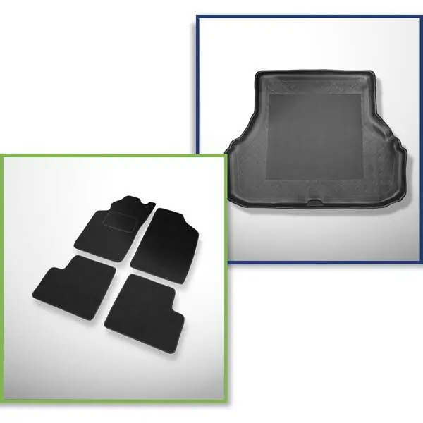 Zestaw: dywaniki filcowe + mata do bagażnika do Toyota Avensis I (1997-2003) Oferta