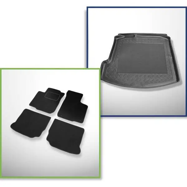 Darmowa dostawa Zestaw: dywaniki welurowe + mata do bagażnika do Volkswagen Bora 1J (1998-2005)