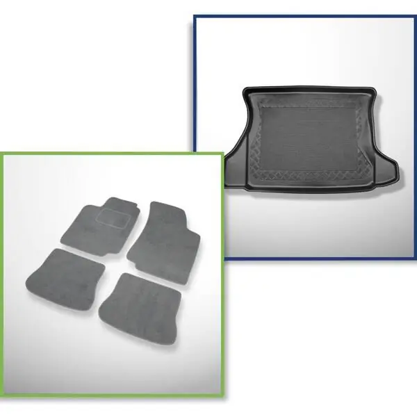 Darmowa dostawa Zestaw: dywaniki welurowe + mata do bagażnika do Volkswagen Golf III 1H (1992-1997)