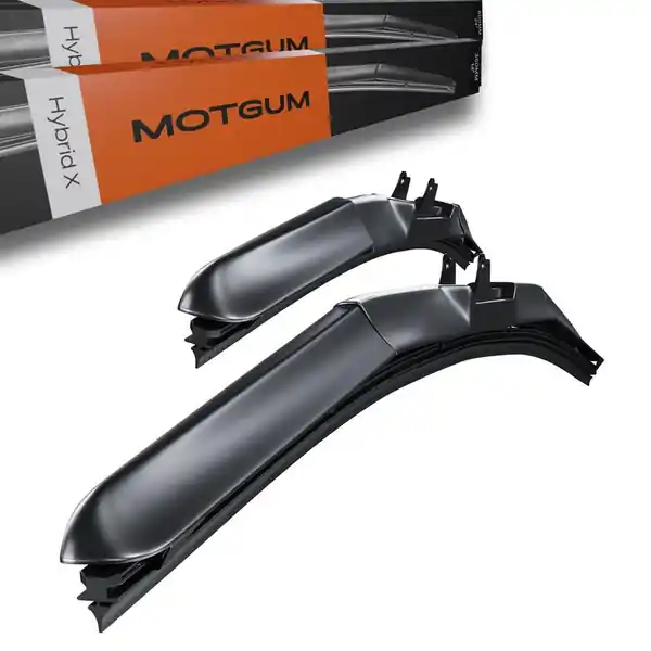 Rabat Wycieraczki samochodowe na przednią szybę do Nissan Qashqai +2 Crossover (08.2008-12.2013) - pióra wycieraczek - Motgum - pióra Hybrid X