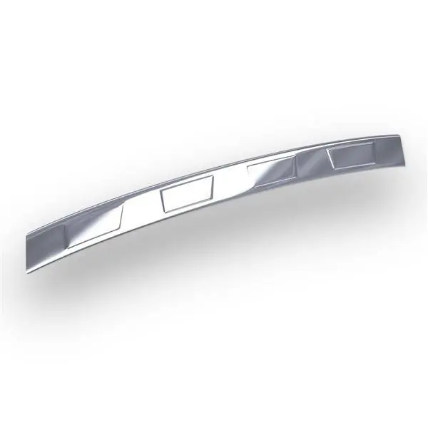 Tani Stalowa nakładka na tylny zderzak do Mitsubishi Space Star II FL Hatchback (5 drzwi) - (2020-....) - Croni - 4 Trapez - srebrny (połysk)