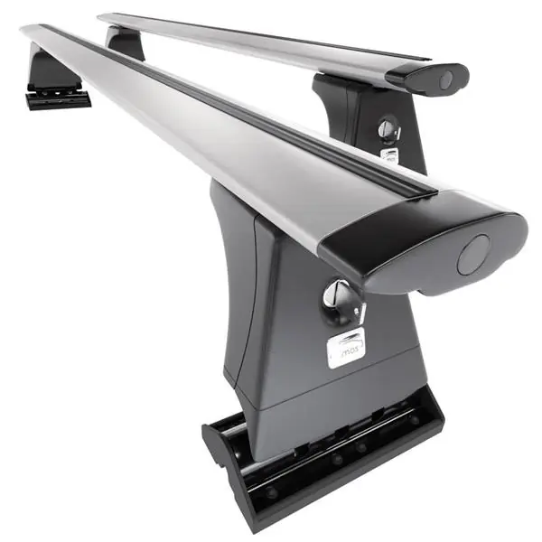 Premium Aluminiowy bagażnik dachowy do Mercedes-Benz Citan W420 Van (2021-....) - srebrne belki dachowe z uchwytem - Amos - β-103 - Dynamic - punkty montażowe