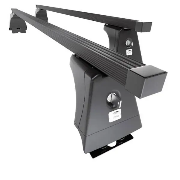 Stalowy bagażnik dachowy do Citroen Jumper II Van (2006-2014) - czarne belki dachowe z uchwytem - Amos - β-108 - O - punkty montażowe Oferta