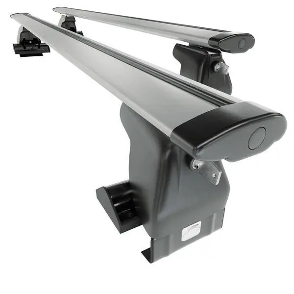 Aluminiowy bagażnik dachowy do Land Rover Range Rover III SUV (2002-2012) - srebrne belki dachowe z uchwytem - Amos - D-1 - Dynamic - bez punktów montażowych Tylko dziś