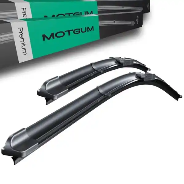 Wycieraczki samochodowe na przednią szybę do Tesla Model S Coupe (08.2011-....) - pióra wycieraczek - Motgum - pióra płaskie Premium Bezpieczna płatność