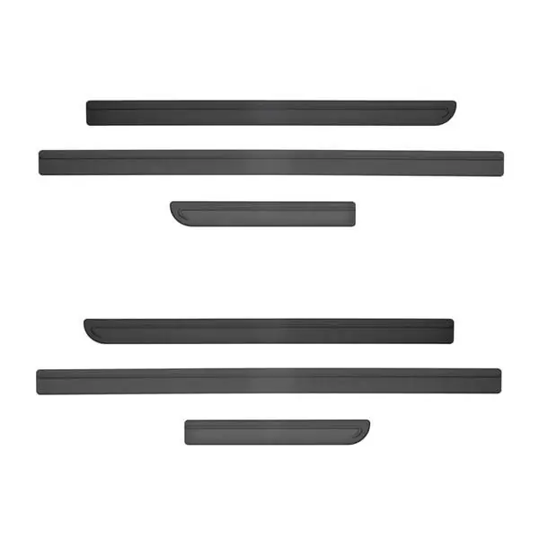 Czarne listwy boczne do Volkswagen Multivan T5 Van (2004-2015) - długi rozstaw osi - Rider Zwrot pieniędzy