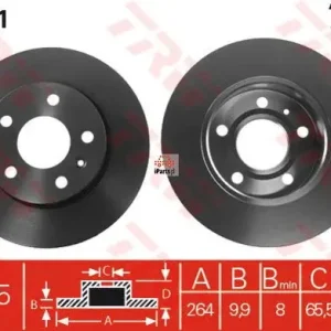 Darmowa dostawa TRW Tarcza hamulcowa DF4051