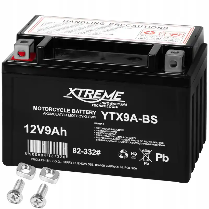 Tylko dziś AKUMULATOR ŻELOWY 12V 9Ah BEZOBSŁUGOWY MOTOCYKLOWY SKUTER MOTOR QUAD ATV