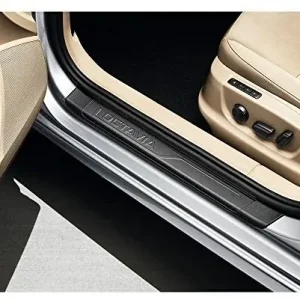 Zwrot pieniędzy Skoda 5e0071303 progowa zestaw czarna z przodu z tyłu drzwi próg drzwiowy paski 5E0071303