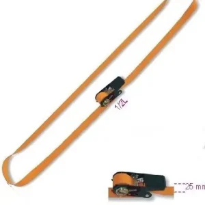 Bezpieczna płatność beta pas mocujący z napinaczem zapadkowym, zamknięty, z polipropylenu 750kg 5,0m 25mm