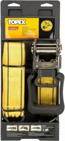 Oryginalny Topex Transport i przechowywanie Taśma do bagażu 7 m x 50 mm, 1 szt 97X185