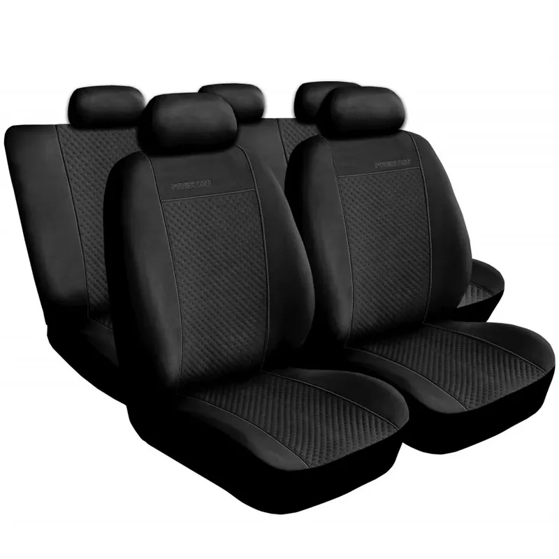 Auto-Dekor Pokrowce samochodowe PRESTIGE Czarne ALKANTARA + 24H DOSTAWA Ostatnia szansa