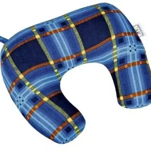Kegel-Błażusiak BŁAŻUSIAK Poduszka samochodowa Rogalik (kolor niebieska kratka) BŁAŻUSIAK 5-5501-225-5008 Promocja