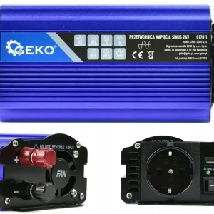 Przetwornica Napięcia Czysty Sinus 24/230V 600W Wysoka jakość