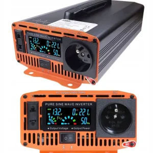 Niska cena Green Cell Przetwornica samochodowa 12V/230V 700W czysty sinus, LCD