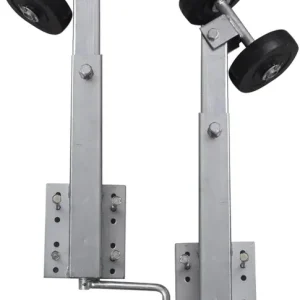 Niska cena vidaXL vidaXL Wsporniki do przyczepy łodzi z podwójnymi kołami 59 - 84 cm x2