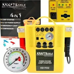 Kup teraz Urządzenie 4W1 prostownik kompresor rozruch latarka ładowarka źródło prądu